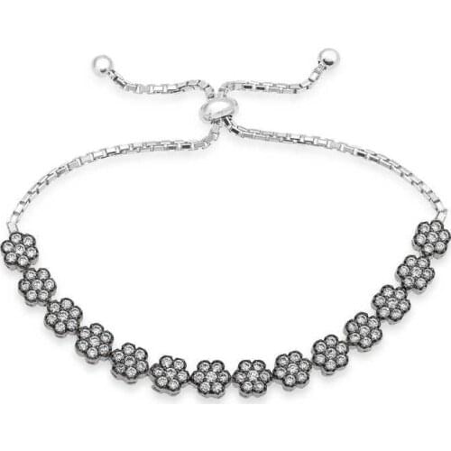 Tevuli 925 Sterling Silver Daisy Women 'S Elevator Bracelet