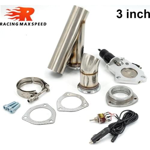 Universal 2.5 inch 3 Inch Electric Exhaust Muffler Valve Cutout System Dump exhaust cutout bypass valve KYS