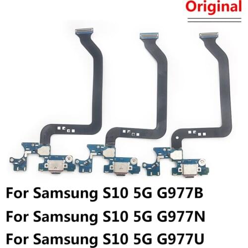 USB Charge Port Jack Dock Connector Charging Board Flex Cable For Samsung S10 5G G977B G977N
