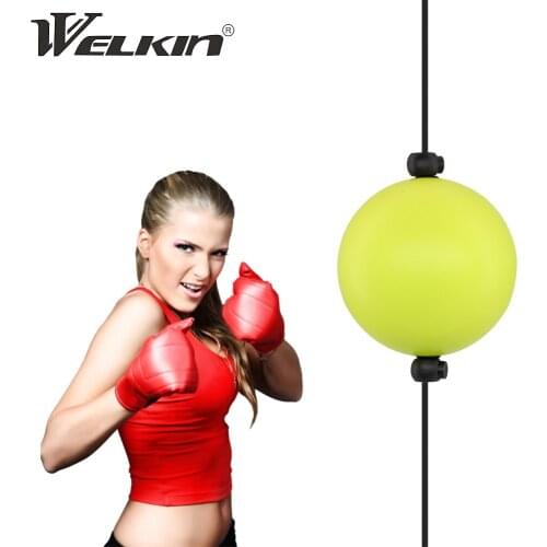 Welkin Adjustable Suction Cup Boxing Reflex Speed Ball Hand Eye Reaction Training Punch Fight Ball Fitness Equipment Accessories