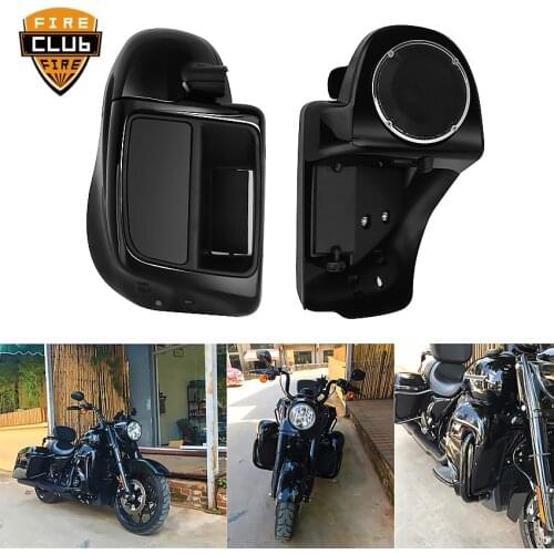 Bright Black Motorcycle Lower Vented Fairing Leg For Harley Touring Road King Street Glide 2014 2015 2016 2017 2018 2019 2020