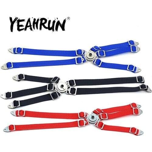 YEAHRUN 1/2Pcs Simulation Driver Figure Seat Belt for Axial Wraith 90018 1/10 RC Crawler Car Decoration Parts Accessories