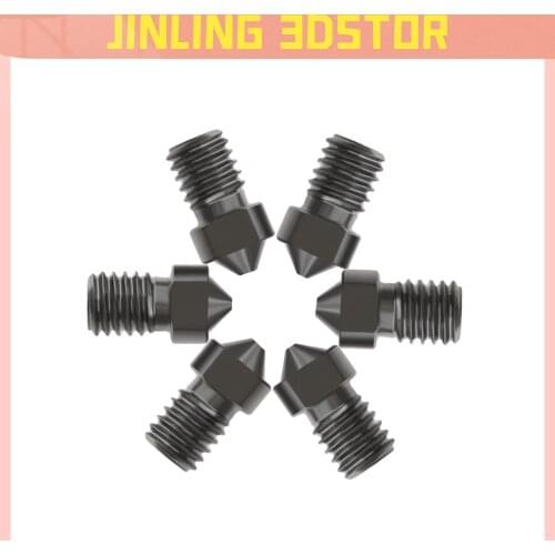 3D Printer Parts Hardened Steel Die Steel Nozzle V6 1.75mm 0.2/0.3/0.4/0.5mm For Ender 3 E3D hotend titan Extruder prusa i3 mk3