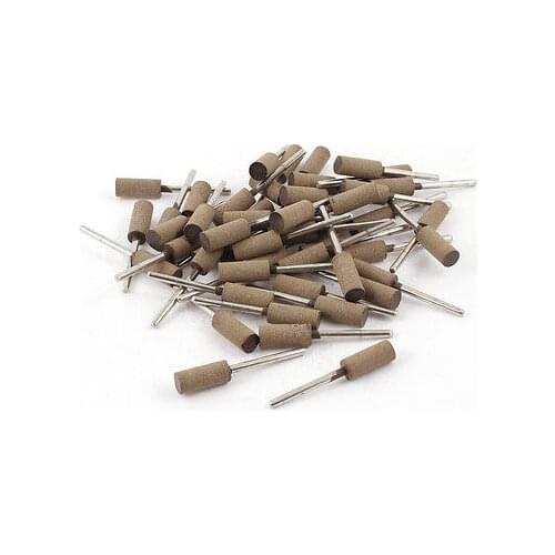 8mm Head Dia 3mm Shank Mounted Grinding Point Polishing Tool Dark Khaki 50 Pcs