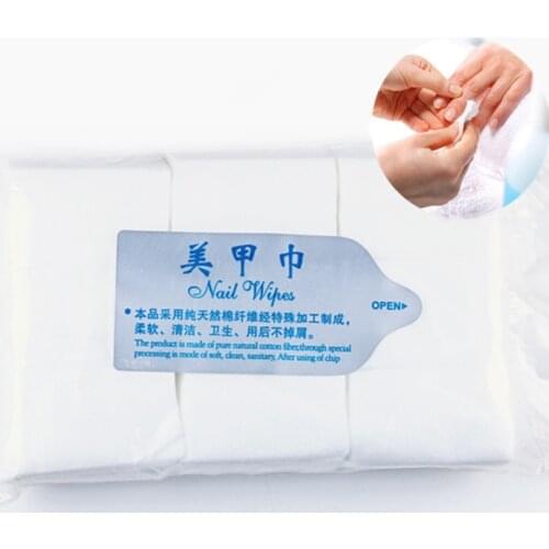 900Pcs/Lot Lint-Free Nails Napkins UV Gel Polish Remover Nail Wipes Bath Manicure Gel Wipe 100% Cotton Napkins Nail Art Tools