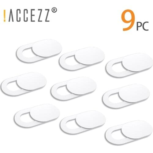 !ACCEZZ 9/12pc Webcam Cover Shutter Laptop Camera Magnet Plastic Slider Micro Lens For iPad Macbook Tablet Phone Privacy Sticker