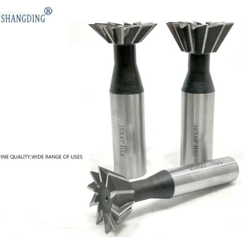 Brand New1Pcs 12/14/16/18/20mm 55Degree HSS Straight shank HSS Dovetail Milling Cutter End Mill Smooth Cutting High Speed Steel
