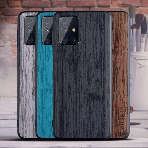 Case for Samsung Galaxy M31S M31 M51 Vintage design soft TPU Hard PC with PU leather skin 3in1 material coque fundas covers