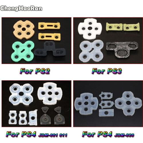 ChengHaoRan Silicone Rubber Conductive Pads Buttons Touches For PS2 PS3 PS4 Controller Repair Parts,JDM-001 011 JDS-030