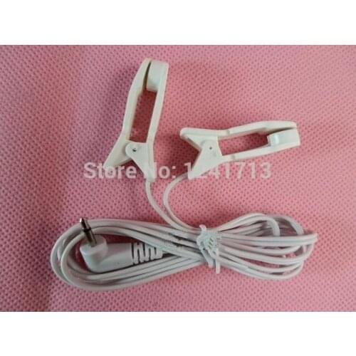 DHL Freeshipping 200pcs/lot DC2.5MM Ear clip electrode wire/cable connecting wire for digital therapy machine ,tens massager