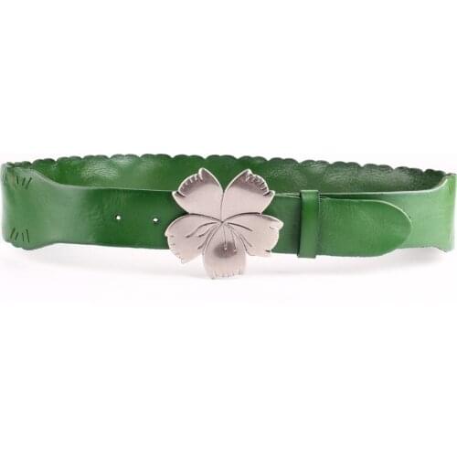 DKBLINGS Women's Leather Belts