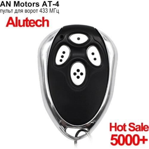 For Alutech AT-4 AN-Motors AT-4 gate opener remote control 433 MHz rolling code 4 channel garage door gate remote control
