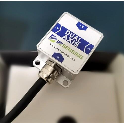 BWK225S Tilt Angle Sensor Dual Axis Inclinometer with Accuracy 0.2 Degree Resolution 0.02 Degree attitude measurement Output CAN