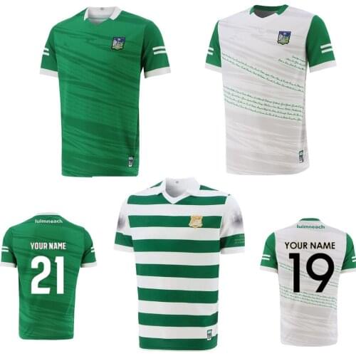 Custom name and number 2021 2022 Limerick GAA 2 Stripe Home Commemoration Goalkeeper Jersey Ireland shirt