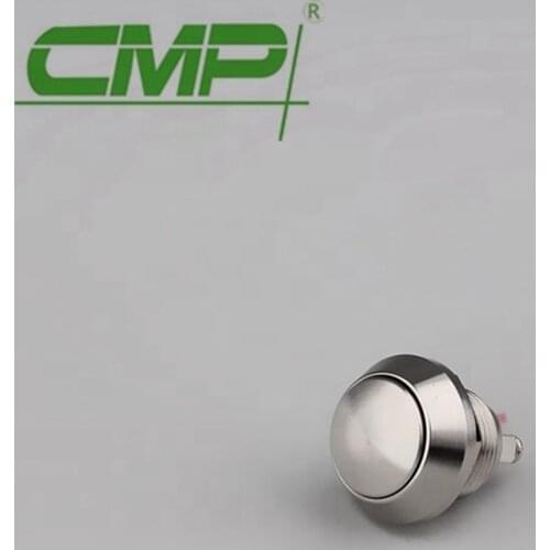 Metal Silver SS 12mm Waterpoof Level IP67 Round Push Button Switch
