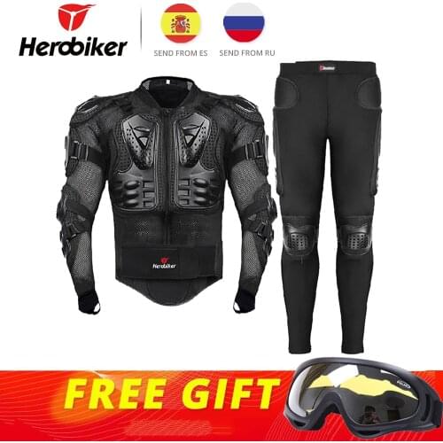 HEROBIKER Summer Motorcycle Jacket Men Body Armor Motorcycle Armor Moto Motocross Racing Jacket Riding Protection S-5XL