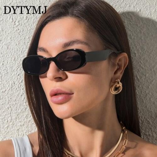 DYTYMJ Small Retro Sunglasses Women 2021 Oval Glasses for Women/Men High Quality Eyewear Women Round Gafas De Sol Hombre UV400