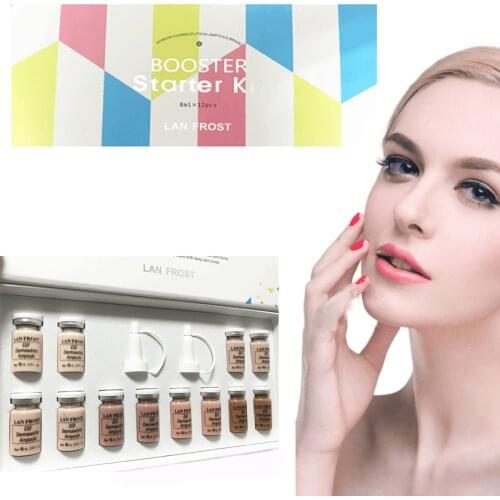 NEW 12pcs 8ml Derma white BB Cream Glow Serum Ampoule add foundation niacinamide/peptide for effective brightening anti-aging