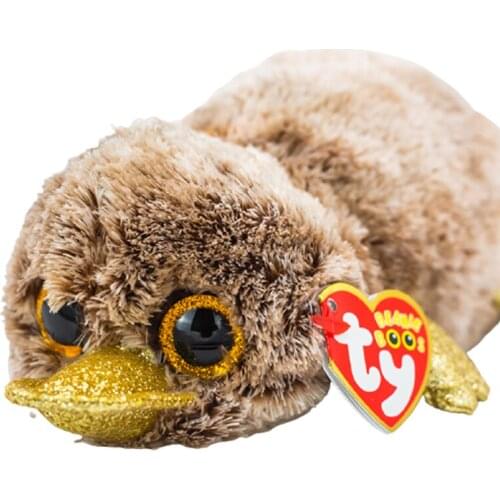 New 15cm Ty Big Eyes Beanie Plush Animal Stuffed Plush Toys Soft Perry Platypus Collection Boy Girl Christmas Birthday Gift