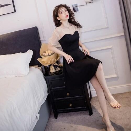 Summer New Net yarn patchwork V-neck dress Sexy Women black mini Dresses Fashion Banquet party Dress woman dress
