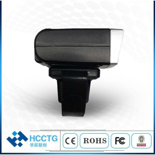 Portable Bluetooth +2.4G Wireless Wearable Ring Barcode Scanner 1D+2D Reader Mini Size Barcode Scanner 1000mA battery S03