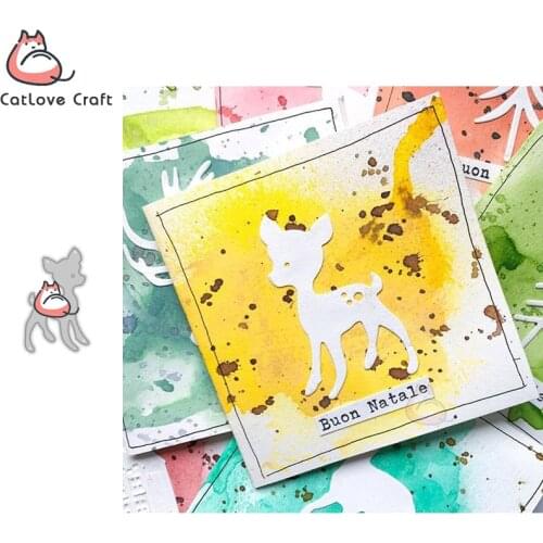Catlove Deer Animal Christmas Metal Cutting Dies Scrapbooking Stencil Die Cuts Card Making DIY Craft Embossing New Dies For 2020