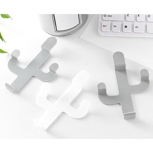 Self Adhesive Towel Hook Family Clothes Hanging Hooks Family Scarf Hats Bags Key Adhesive Wall Hanger Home Kitchen Tool Hooks