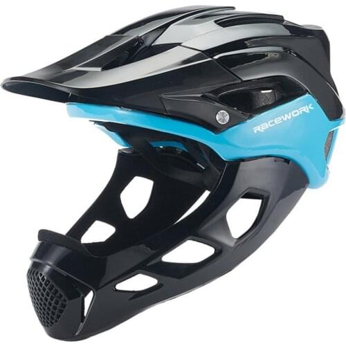 Full Face Helmet High Hardness Shock Absorbing Protective Gear Bicycle Skateboard Scooter Full Face Helmet for Outdoor