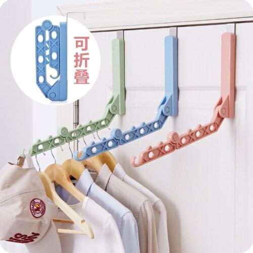 Folding Plastic Hanger Door After Rack Multifunctional Storage Hangers For Clothes