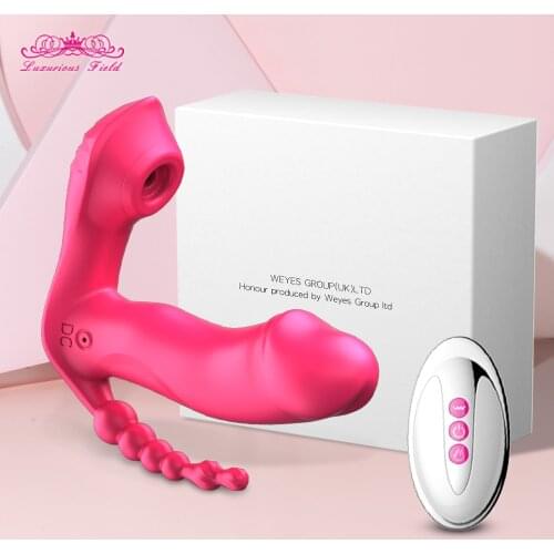 3 in1Sucking Vibrator For Women Dildo Clitoris Anal Vagina Stimulator G-Spot Vibration Erotic Sex Toys For Adult Female Couples