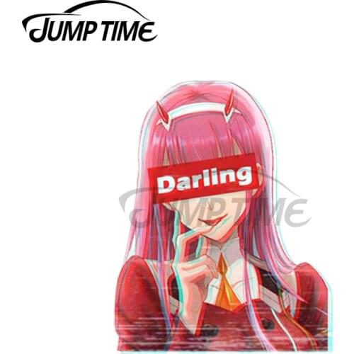 Jump Time 13 x 6.7cm For Darling in the Franxx Vinyl Car Sticker Custom Printing Laptop Windshield Occlusion Scratch Decals