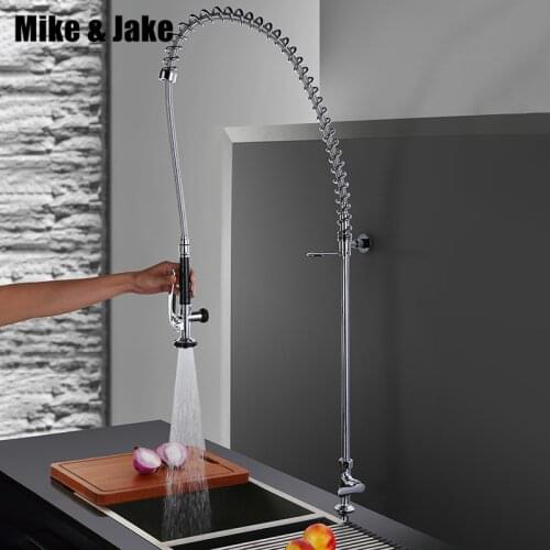 Pull down chrome Commercial kitchen faucet industrial kitchen faucets big kitchen tap single cold tap Commercial sink tap