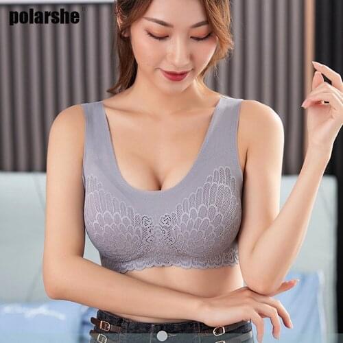 Womens Latex Lace Underwear Seamless Soft Padded Wire Womens Push up Bra Sexy Underwear Wireless Bra Womens Bralette Lingerie