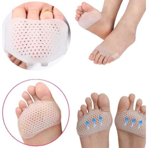 1Pair Silicone Foot Pads Non-slip Forefoot Insole Shoes High Heel Soft Insert Non-slip Feet Protection Ladies Pain Relief Patch