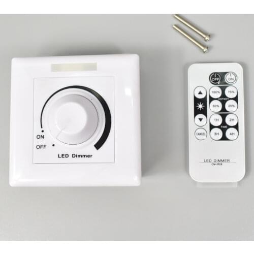 100-240V Stepless Dimming Infrared Remote Controller 0 -10V 1-10V Dimmer Light Brightness Control Dimmer Wall Installation