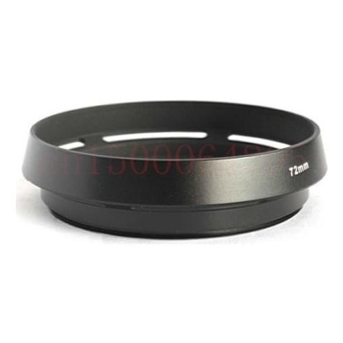 2pcs 72mm Metal Vented Camera Lens Hood For Leic M 72mm Thread Lens filter