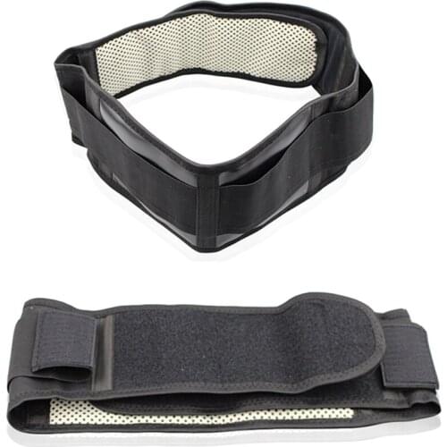 2x Adjustable Waist Tourmaline Self Heating Magnetic Therapy Back Waist Support Belt Lumbar Brace Massage Band M & XL