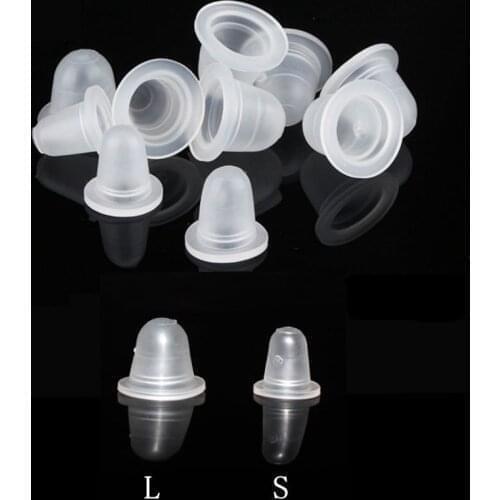 1500Pcs S/L Pigment Holder Container Cap Disposable Microblading Tattoo Ink Cups Soft Silicone Eyebrow Makeup Tattoo Accessories