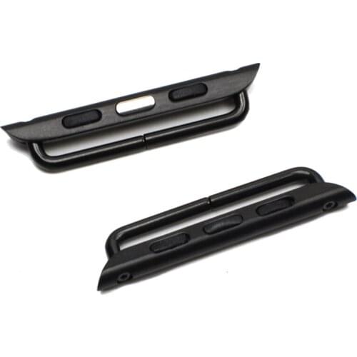 2PCS Adapter For apple Watch band 44 mm 40mm iwatch bands 42mm 38mm Strap stainless steel belt Watchband Accessories Connector