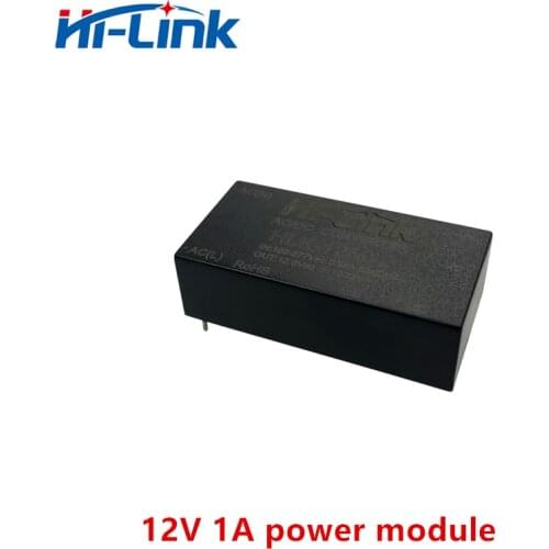 Free shipping 5pcs/lot 220V 12V 12W AC DC isolated switching step down power supply module AC DC converter HLK-12M12