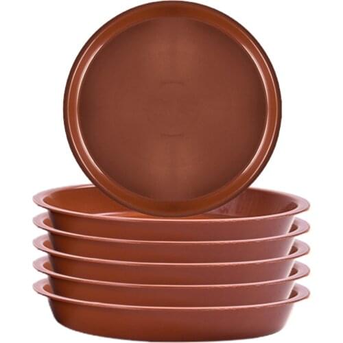 Saucers Flower Holder Plants Home Balcony Plastic Indoor Outdoor Durable 6PCS Office Garden Tool Pot Trays