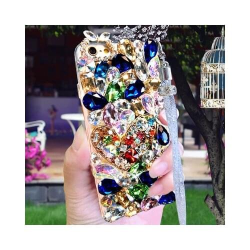 Luxury Crystal Color Gem Rhinestone Cases For Xiaomi Redmi 9 9A 9T Pro Note9 Pro Max Note9S Note8 Pro Soft Phone Case Cover
