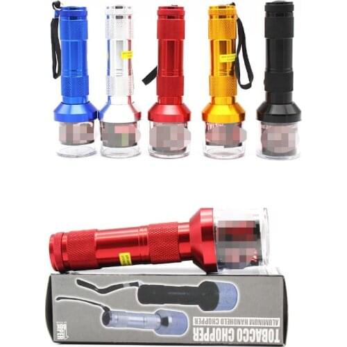 Herb Tobacco Leaf Electric Grinder Flashlight Shape Mill Smoke Spice Crusher Muller Kitchen Seasoning Grind Tool Tobacco Grinder