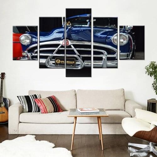 Canvas Painting 5 Pieces HD Printed Hudson Hornet Modern Decorative Canvas Painting Wall Pictures For Living Room Wall Art