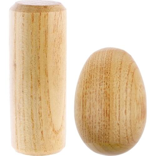 Round Wooden Sand Maraca Shaker with Sand Egg Baby Musical Instrument Percussions