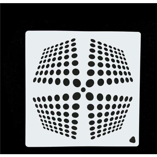 Round Circle Geometry Reusable Stencil Airbrush Painting Art Cake Spray Mold DIY Decor Crafts