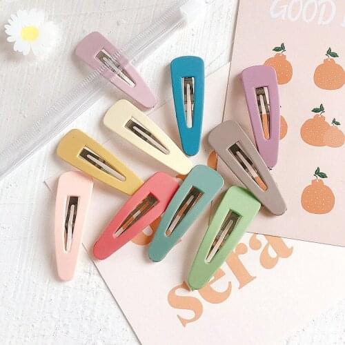 2020 New Korean Style Girl Fashion Cute Hair Pins Ins Style Jelly Candy Color Geometry Hair Clips for Children Hair Accessories