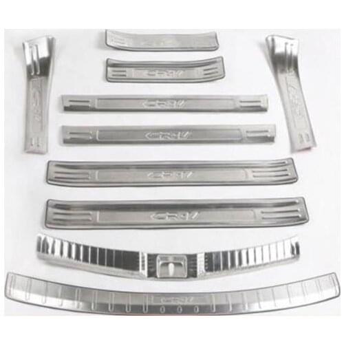 Stainless steel Rear Bumper Car door cover inside and outside door sill plate For Honda CRV C-RV 2017 2018 2019 car-styling