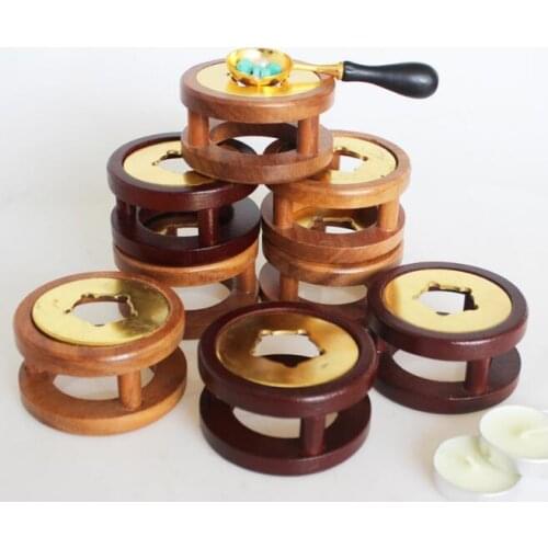 New 40pcs/lot Vintage Stamp Wax Seal Beads Warmer Wax Melting Glue Furnace Tool Stove Pot For Wax Seal Stamp Candle