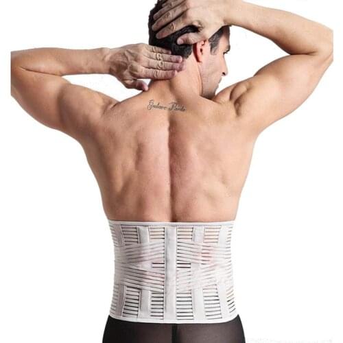 Lumbar Waist Support Belt Strong Lower Back Brace Support Corset Belt Waist Trainer Sweat Slim Belt for Sports Pain Relief New